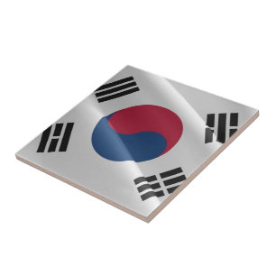 zKR002 Südkoreanischer schwingender FLAG Südkorea Fliese