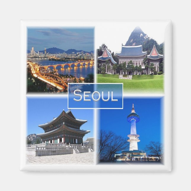 zKR003 SEOUL, Südkorea ROK, Asien, Kühlschrank Magnet (Vorne)