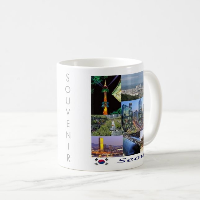 zKR008 SEOUL Mosaik, Südkorea, Asien, Kaffeetasse (VorderseiteRechts)