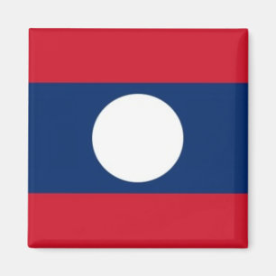 zLA001 FLAG LAOS, Kühlschrank Magnet