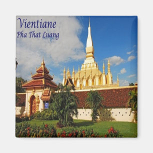 zLA005 PHA that LUANG Vientiane, Laos Asia, Kühlsc Magnet