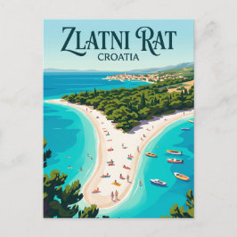 Zlatni Rat Kroatien Postkarte