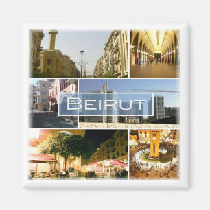 zLB003 BEIRUT, Libanon, Asien. Kühlschrank Magnet