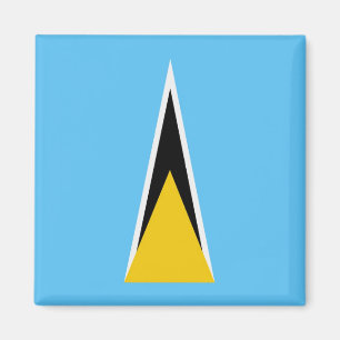 zLC001 SAINT LUCIA, FLAG, Amerika, Kühlschrank Magnet