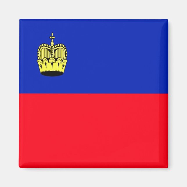 zLI001 FLAG of LIECHTENSTEIN - Fridge Magnet (Vorne)