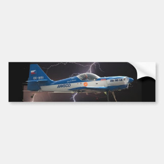 ZLIN 50 IM BLITZ AUTOAUFKLEBER