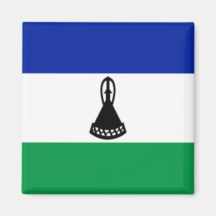zLS001 LESOTHO FLAG, Afrika, Kühlschrank Magnet