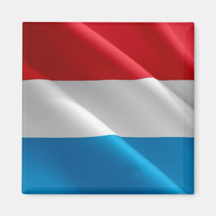 zLU002 LUXEMBURG wehende FLAGGE, Kühlschrank Magnet