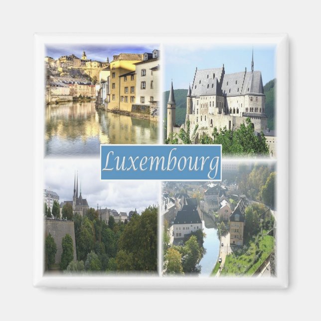 zLU003 LUXEMBURG, Kühlschrankmagnet (Vorne)