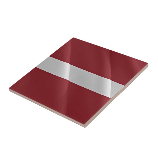 zLV002 LATVIA waving FLAG, Fliese (Seite)