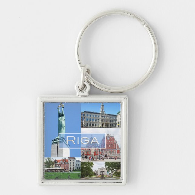 zLV004 RIGA, Republika Lettland, Europa, Schlüsselanhänger (Vorne)
