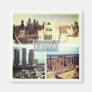 zLY021 LIBYA, Mosaik, Afrika, Kühlschrank Magnet