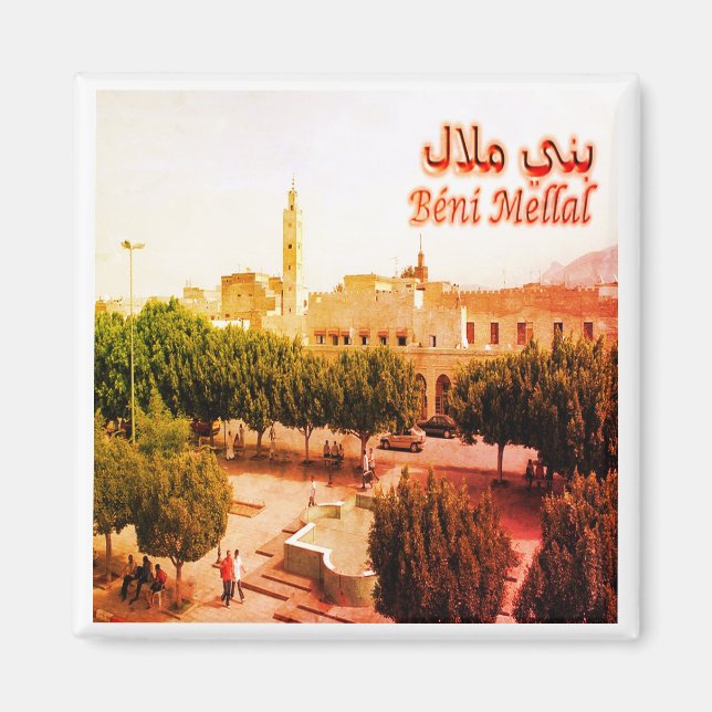 zMA003 MOROCCO, Beni Mellal, Afrika, Kühlschrank Magnet (Vorne)