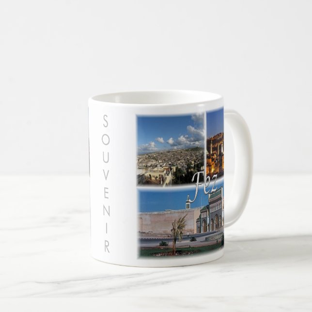 zMA016 FEZ, Mosaik, Marokko, Afrika, Kaffeetasse (VorderseiteRechts)