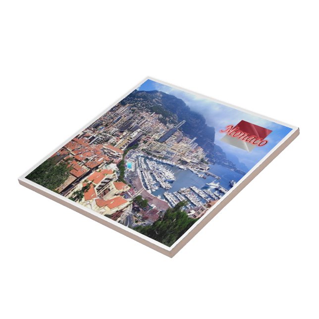 zMC005 PRINZIPALITÄT DES MONACO-Panoramas, Fliese (Seite)