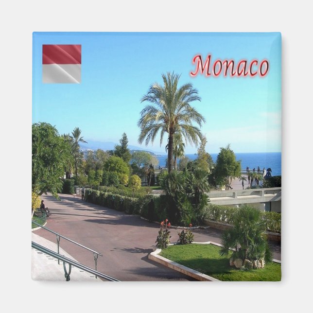 zMC048 GARDEN in casino, Monaco, Kühlschrank Magnet (Vorne)