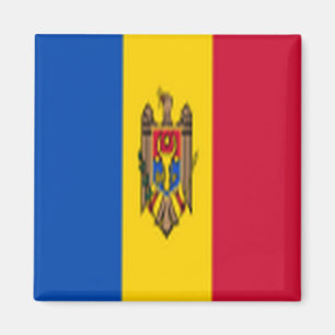 zMD001 Moldauer FLAG, Moldawien, Kühlschrank Magnet