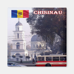 zMD010 CHISINAU Town Centre, Moldau, Kühlschrank Magnet