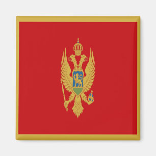 zME001 Montenegrinische FLAG, Montenegro, Kühlschr Magnet