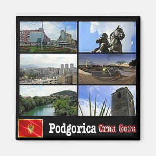 zME007 PODGORICA, Montenegro, Kühlschrank Magnet