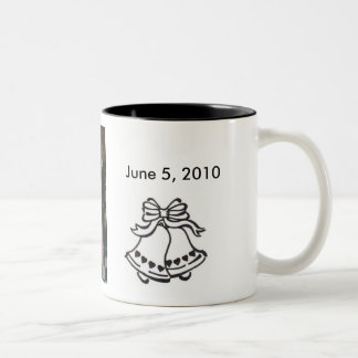 zme und Danny, Hochzeit-Glocke-mit… - Besonders Zweifarbige Tasse