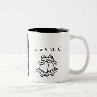 zme und Danny, Hochzeit-Glocke-mit… - Besonders Zweifarbige Tasse