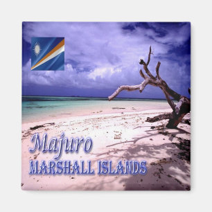 zMH004 MAJURO, Laura Beach, MARSHALL, Kühlschrank Magnet