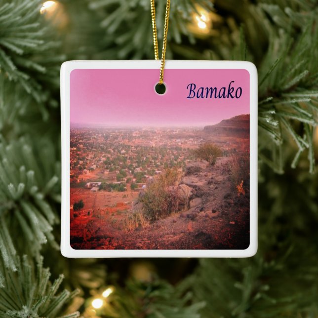 zML004 BAMAKO, Mali, Keramikornament (Baum)