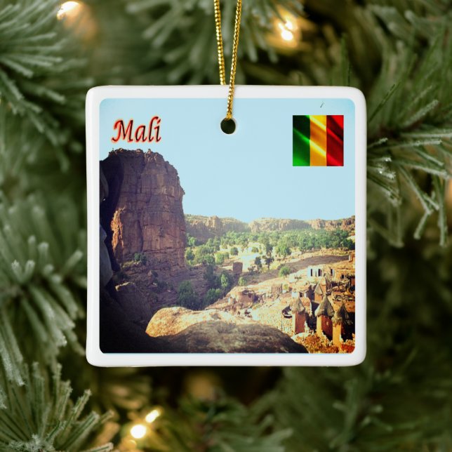 zML005 MALI, Begnimatou, Afrika, Keramikornament (Baum)