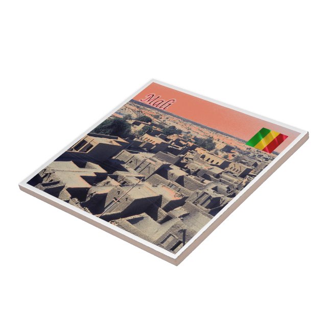 zML011 MALI, Timbuctu, Afrika, Fliese (Seite)
