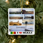 zML012 MALI I Liebe, Mosaik, Afrika, Keramikornament<br><div class="desc">Hier finden Sie das Andenken Ihres Urlaubs. (zML012 MALI I Love,  Mosaik,  Africa Ceramic Ornament). Erleben Sie Freunde und Verwandte mit den einzigartigen Souvenirs von Ihrer großartigen Reise. Probier uns! #LeoPepeDesign - mali i love,  africa mali,  leopepedesign,  reise-foto tourismus,  geschenk souvenir gadget Keramik Ornament,  Collage mosaic potpourri.</div>
