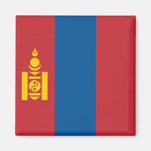 zMN001 Mongolische FLAG Mongolei, Kühlschrank Magnet