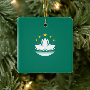 zMO001 Macaense FLAG Macao oder Macau, Keramikornament