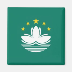 zMO001 Macaense FLAG Macau oder Macao, Kühlschrank Magnet