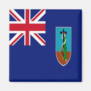 zMS001 MONTSERRAT, Flag, Amerika, Kühlschrank Magnet