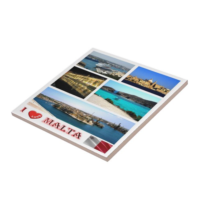 zMT007 MALTA "I Liebe", Fliese (Seite)