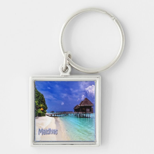 zMV004 Inseln MALDIVES Beach, Asien, Schlüsselanhänger (Vorne)