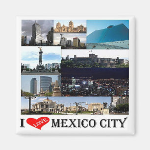 zMX008 Mosaik der MEXIKO STADT I Liebe, Kühlschran Magnet