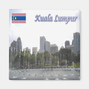 ZMY012 CITY CENTER PARK Kuala Lumpur, Malaysia, Magnet