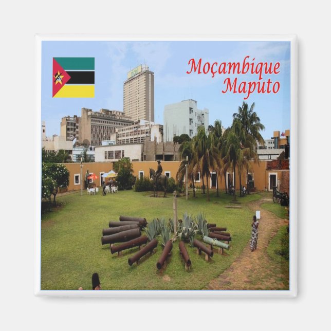 zMZ006 MAPUTO, Mosambik, Afrika, Kühlschrank Magnet (Vorne)