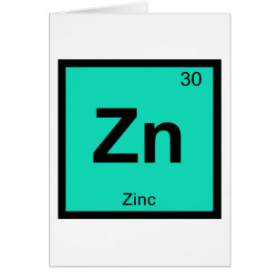 Zn - Zink Chemie Periodensystem Symbol Element
