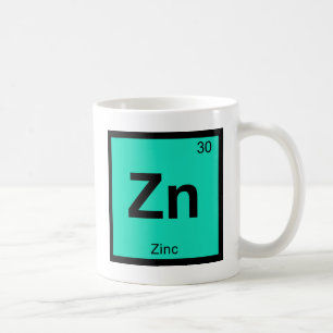 Zn - Zink Chemie Periodensystem Symbol Element Kaffeetasse