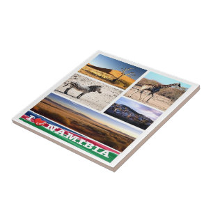 zNA007 NAMIBIA I Liebe, Mosaik, Afrika, Fliese
