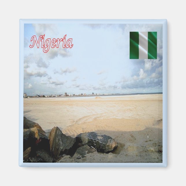 zNG006 NIGERIA, Eko Atlantic City, Afrika, Kühlsch Magnet (Vorne)