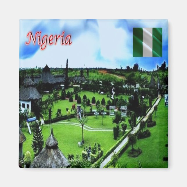 zNG007 NIGERIA, Jhalobia, Afrika, Kühlschrank Magnet (Vorne)