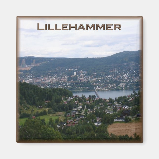 zNO023 LILLEHAMMER, Norwegen, Europa, Kühlschrank Magnet (Vorne)