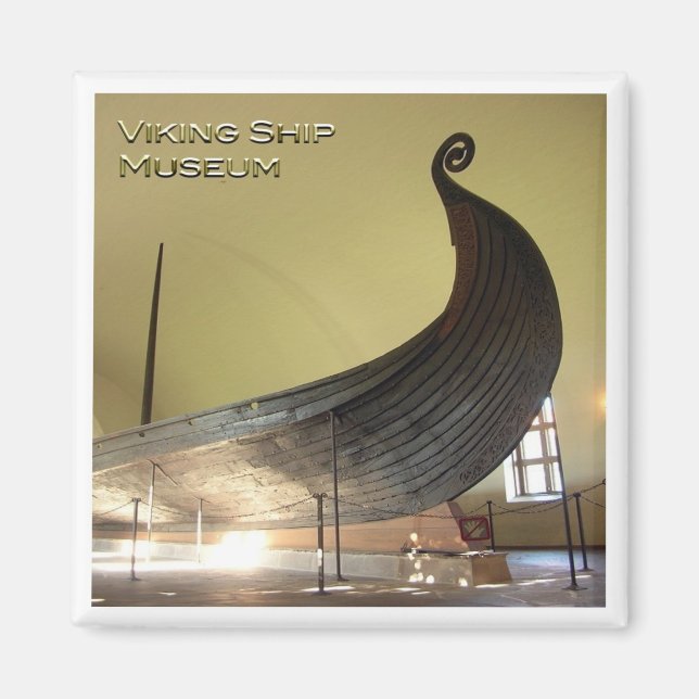 zNO031 VIKING SHIP MUSEUM, Norwegen, Europa, Kühls Magnet (Vorne)