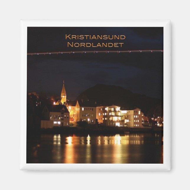 zNO034 KRISTIANSUND NORDLANDET, Norwegen, Kühlschr Magnet (Vorne)