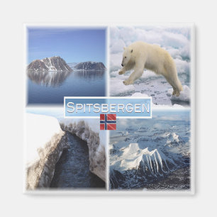 zNO042 SPITSBERGEN, Norwegen, Europa, Kühlschrank Magnet