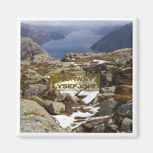 zNO094 LYSEFJORDEN LYSEFJORD aus Preikestolen, Magnet